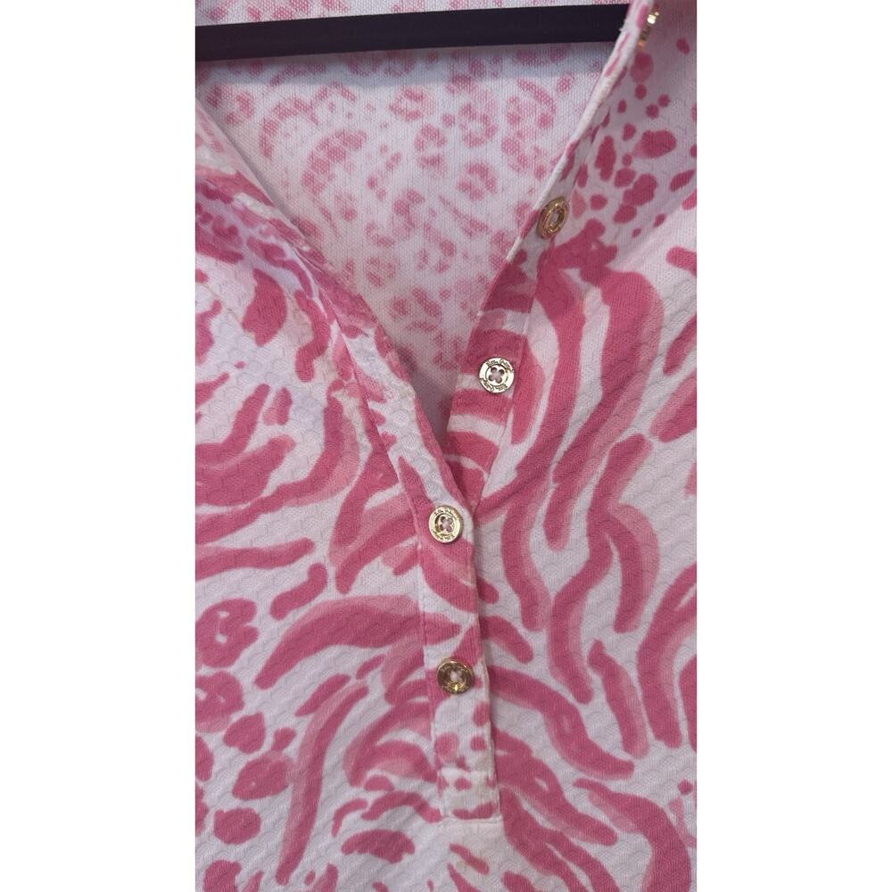 Lilly Pulitzer Rayna Get Spotted Pink Lion Dress Cut Out Back Size Small 3068 - Picture 4 of 10